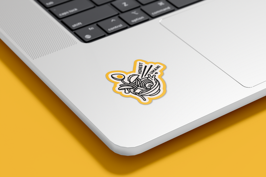 Yellow Noodle Bowl Sticker
